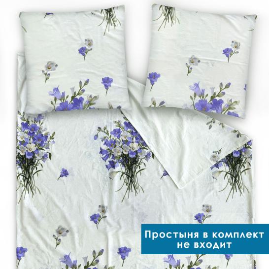 Комплект пододеяльник и 2 наволочки Цветочная симфония поплин - фото 2