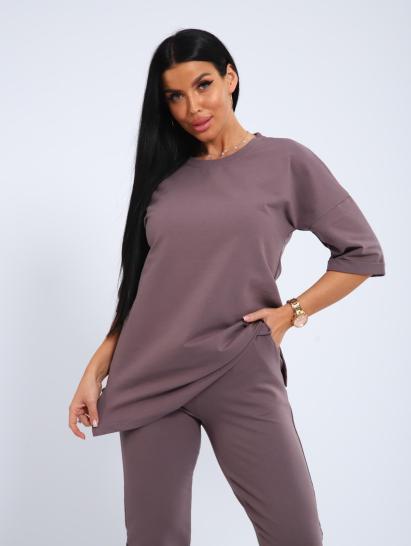 Костюм с брюками, футер с лайкрой (01048, капучино) - фото 6