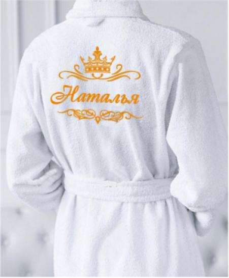 Халат женский Именной с вышивкой  - фото 1
