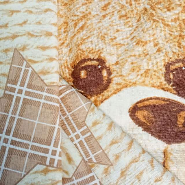 Комплект постельного белья Мишки Тедди розовый бязь - фото 3