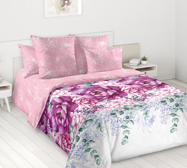 Наволочка Цветочный триумф (компаньон) перкаль  - фото 1