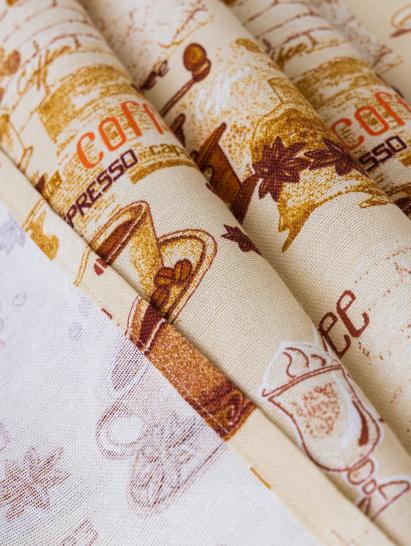 Шторы длинные Кофемания - фото 3