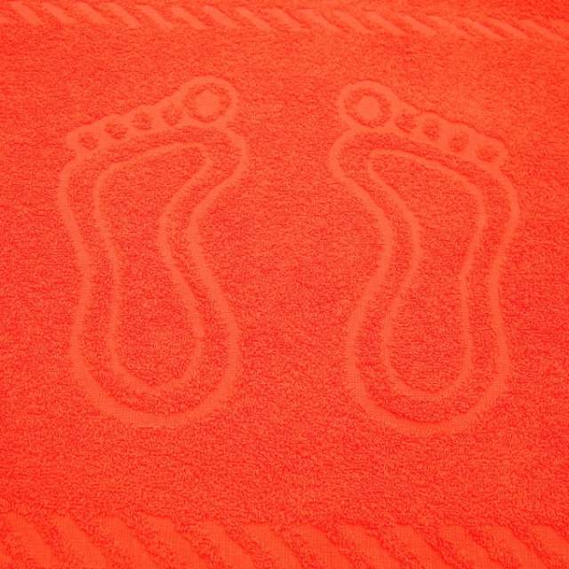 Полотенце Ножки махровое оранж - фото 1