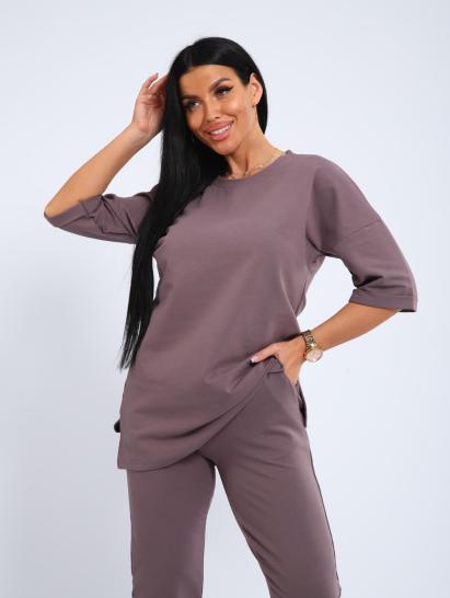 Костюм с брюками, футер с лайкрой (01048, капучино) - фото 5