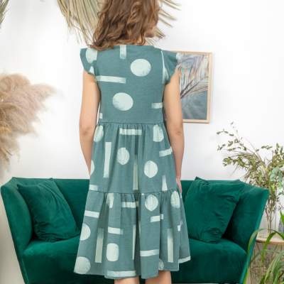 Платье женское Алекса зеленый - фото 3