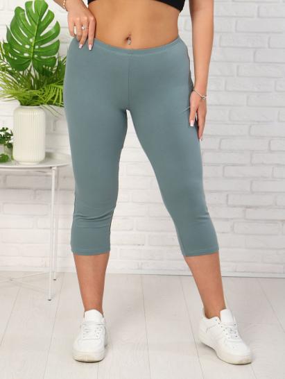 Бриджи, кулирка с лайкрой, олива (927-2) - фото 8