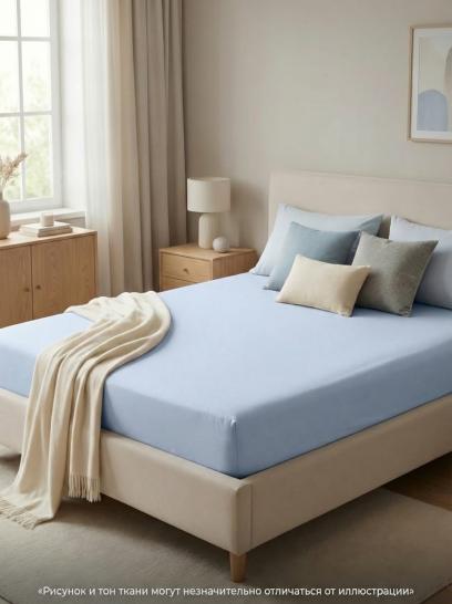Простыня на резинке Дымка сатин - фото 1