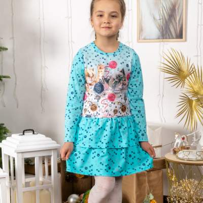 Платье для девочек Крошка голубой - фото 1