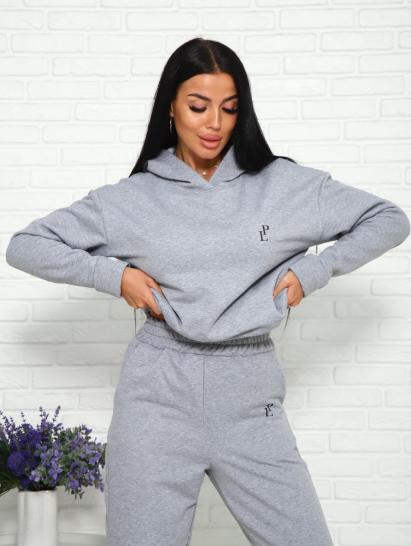 Костюм с брюками, футер с начесом 3-х нитка (01021, серый) - фото 7