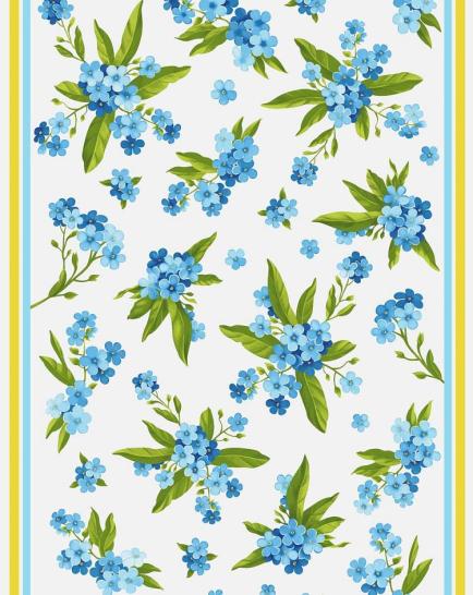 Ткань вафельная Незабудка ширина 50 см - фото 1