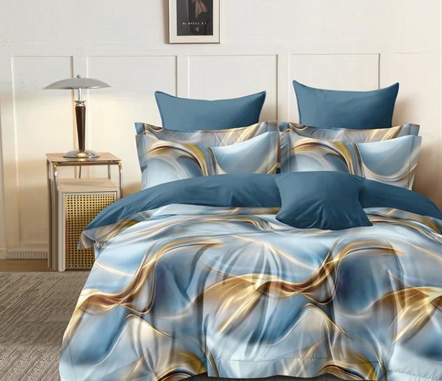 Комплект постельного белья Сияющий поток сатин - фото 1