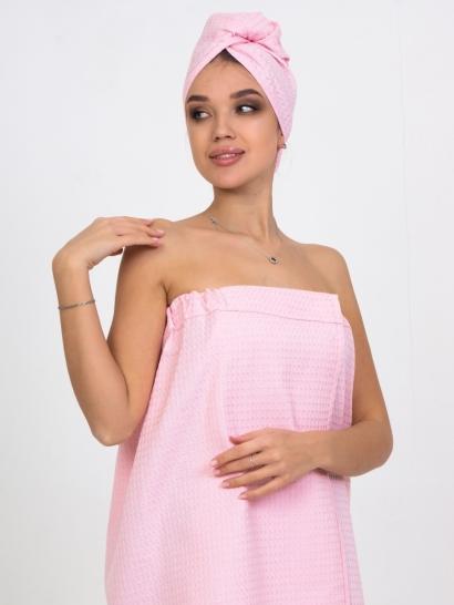 Килт для бани женский розовый - фото 3