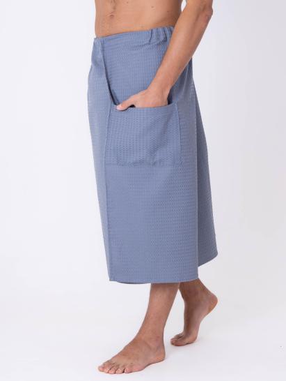 Килт для бани мужской голубой - фото 3