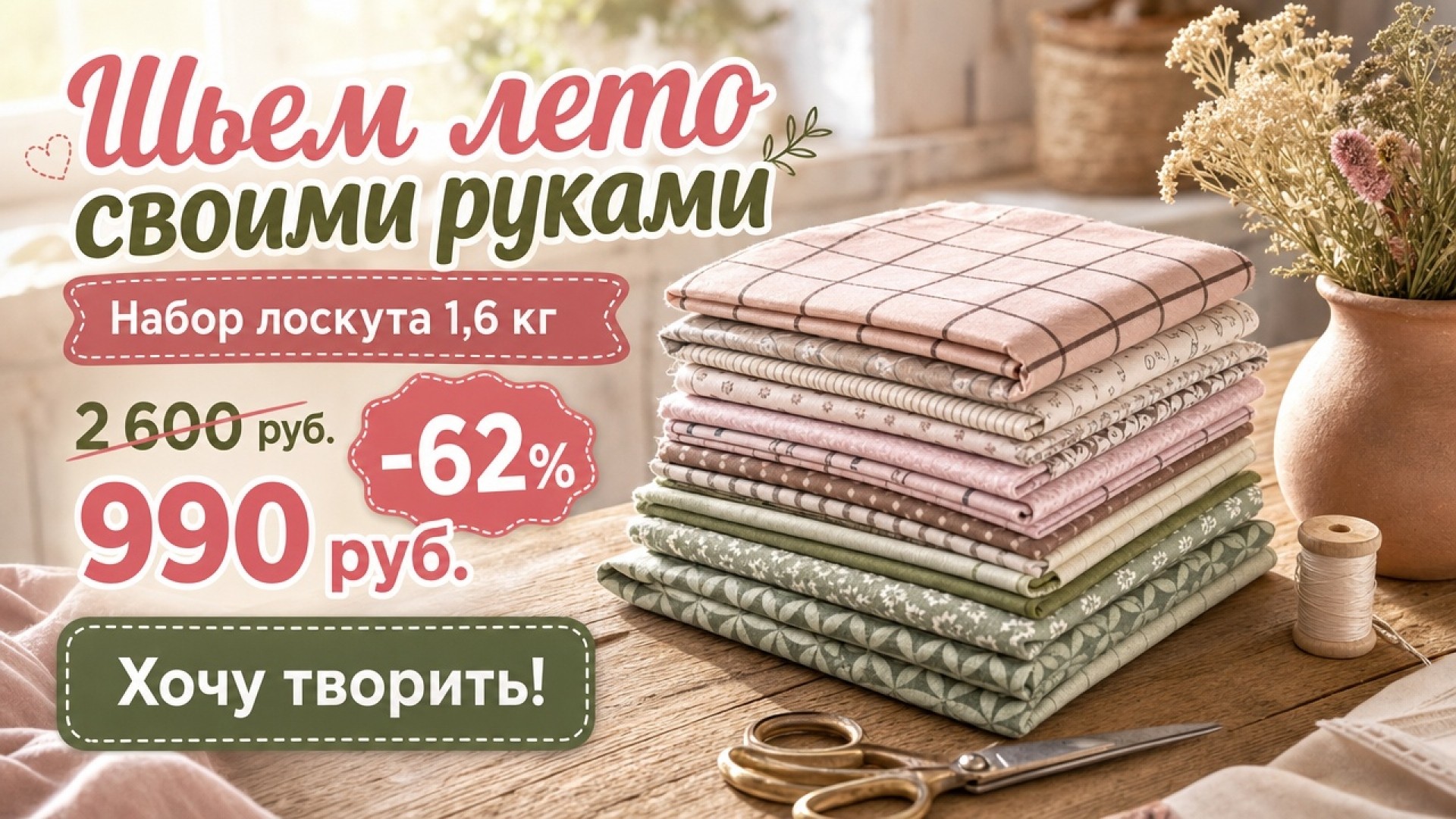 Шьем лето: лоскут для творчества