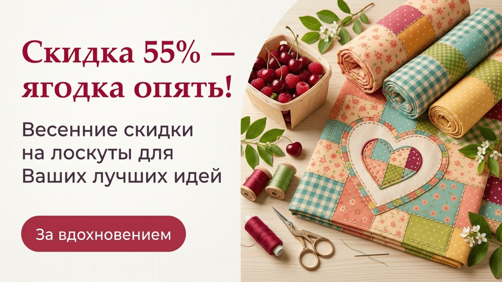 Скидка 55% — ягодка опять!